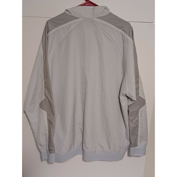 NIKE Zip Up Gray Windbreaker Jacket Coat Size Large  Just Do It CU 6726-043 - Picture 5 of 5